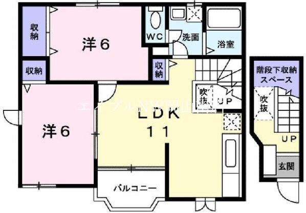 清輝橋駅 徒歩38分 2階の物件間取画像